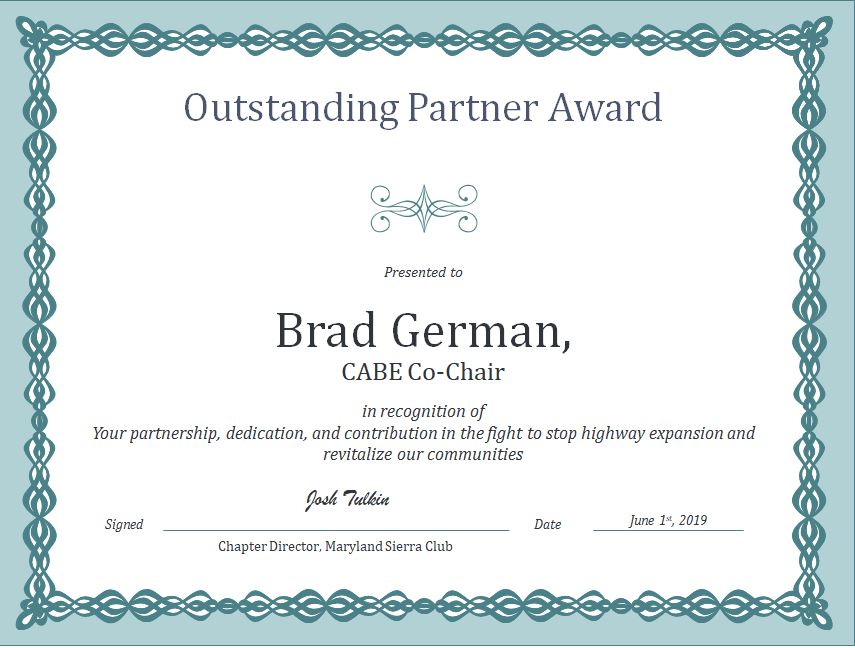 outstanding-partner-award-to-brad-german-citizens-against-beltway